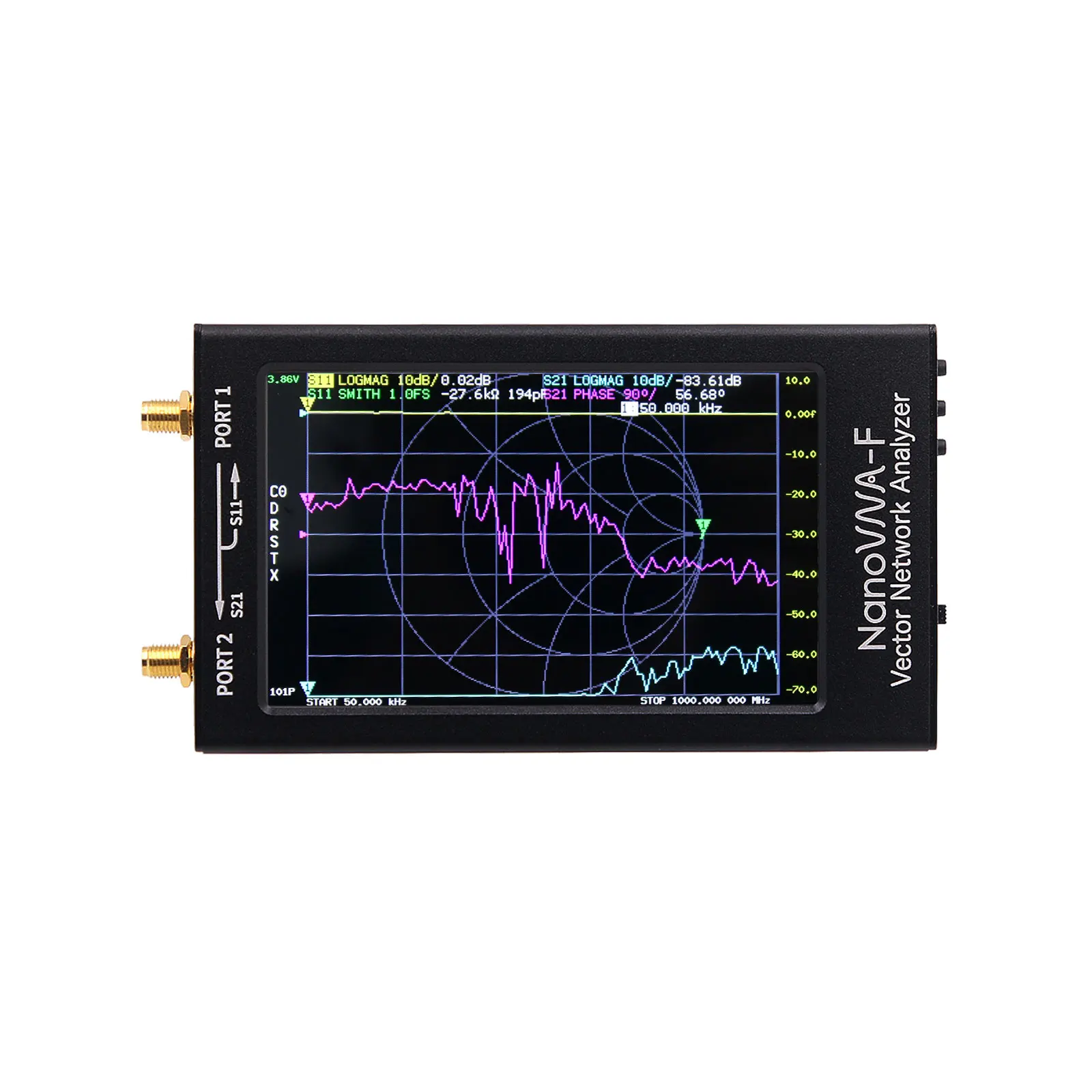 10K-1500MHz 4 3 &quotIPS металлический чехол NanoVNA-F Векторный анализатор сетевой антенны