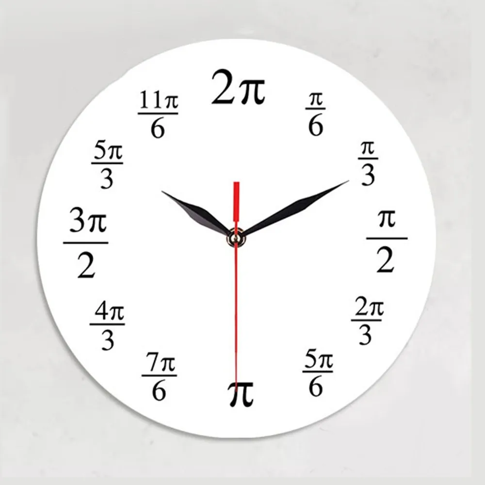Новые акриловые тихие красивые часы спальня гостиная Математика Pi креативные