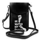 Деловая кожаная женская сумка через плечо с Брюсом Ли