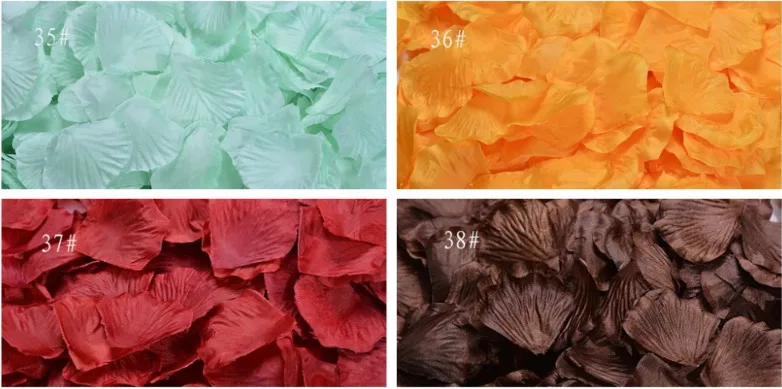 BGW ввиде горшка 01-18 Цвета 500 шт./лот 5*5 см шелковые лепестки роз для романтические украшения для свадьбы искусственные лепестки роз 38 Цвета