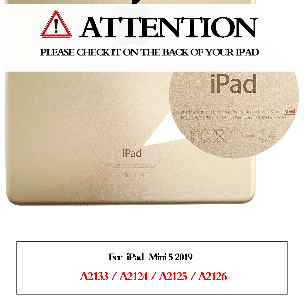 Мягкий силиконовый чехол для Tablet IPad Mini 5 2019 релиз A2133 A2124 A2125 A2126 Funda стенд Смарт
