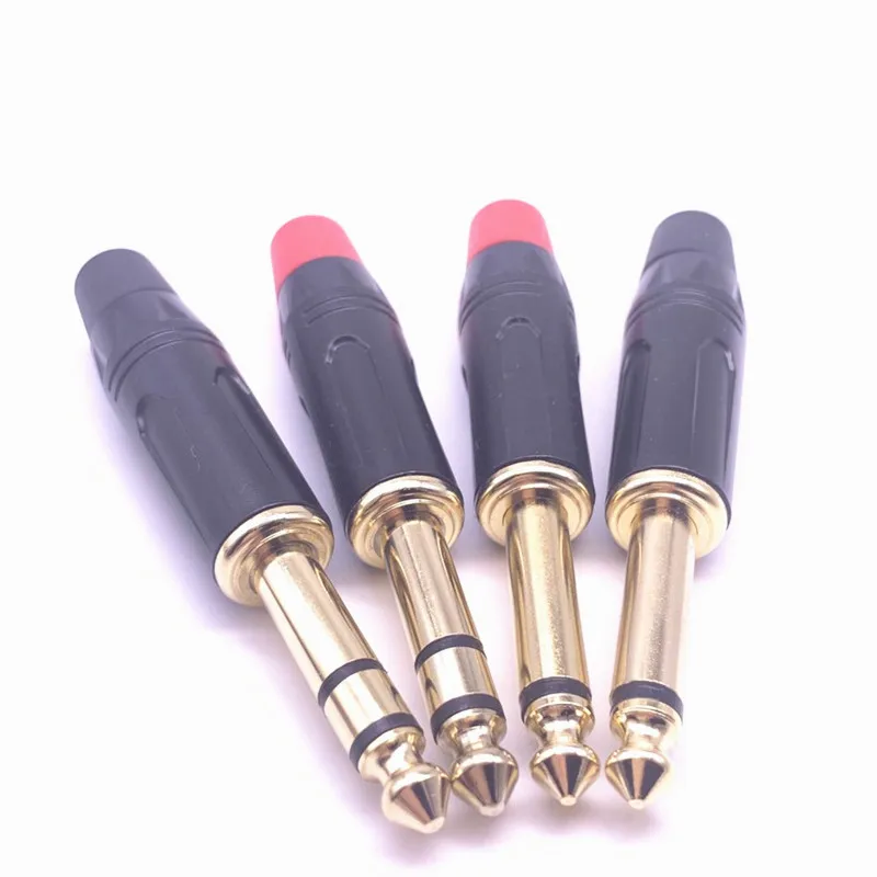 100 шт. 1/4 &quot6 35 мм 2/3 полюса моно/стерео аудио разъем 6 5 для микрофона усилителя sopomore