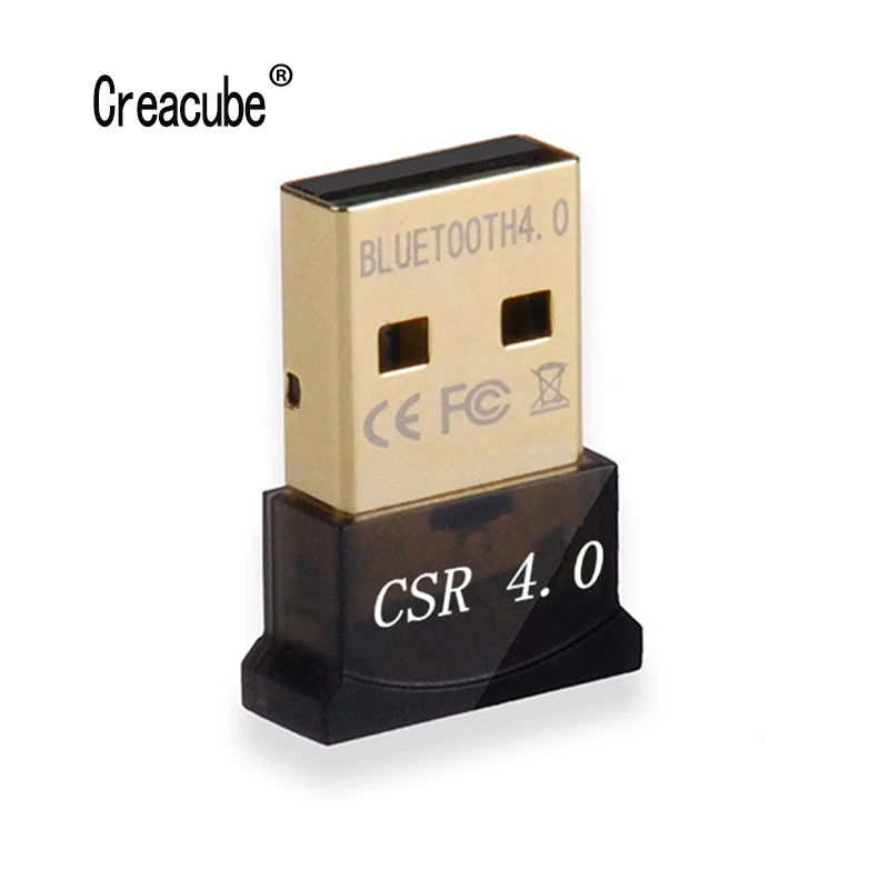 Creacube беспроводной USB Bluetooth 4,0 адаптер Bluetooth ключ музыкальный приемник адаптер Bluetooth передатчик для ПК