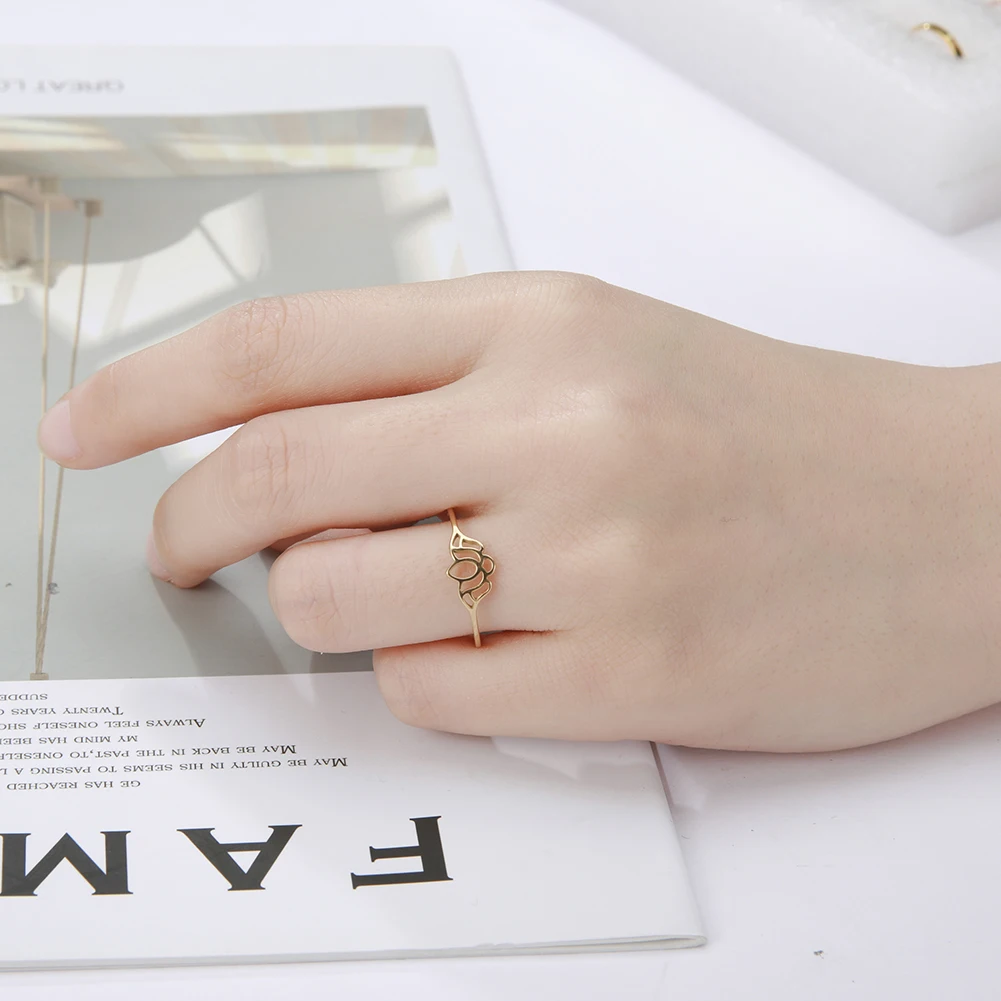 Кольцо Skyrim с цветком лотоса женское блестящее повседневное кольцо в стиле из