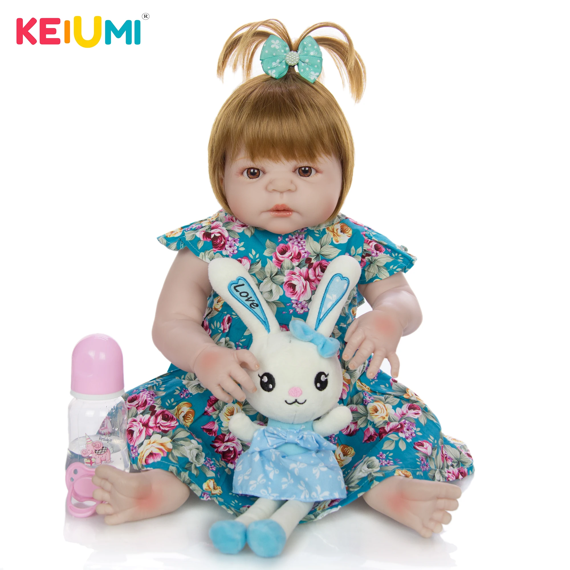 

Fashion Reborn Doll 23 Inch Reborn Doll Babies Full Body Silicone Lifelike Girl Baby Doll Wear Princess Dress Child Xmas Gift