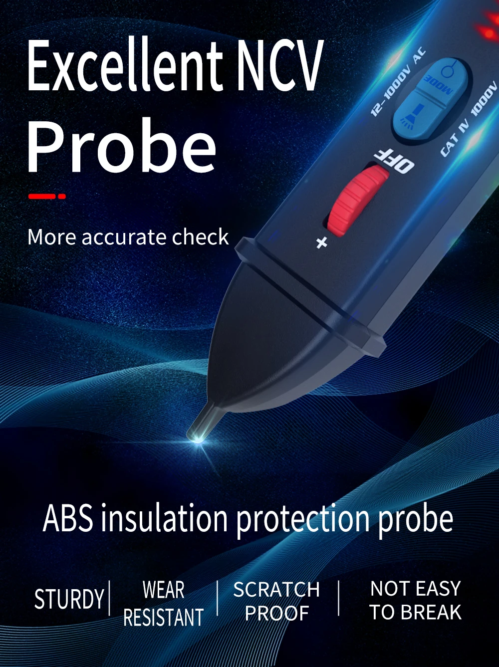 BSIDE AVD07 Dual Mode Test Pen Live Voltage Detector Pencil 12V~1000V AC Detection Non-contact Tester | Инструменты