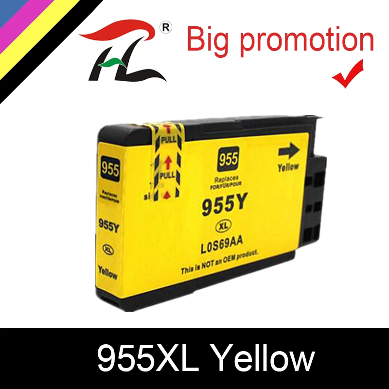 HTL 955 XL совместимый чернильный картридж 955XL для HP OfficeJet Pro 7720 7740 8710 8715 8720 8730 8740 8210 8216