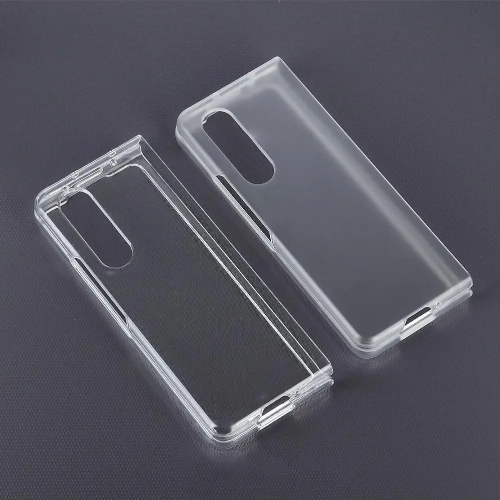 

Frosted Transparent Protective Case Is Suitable For Samsung/GALAXY Z FOLD 3 Transparent Case