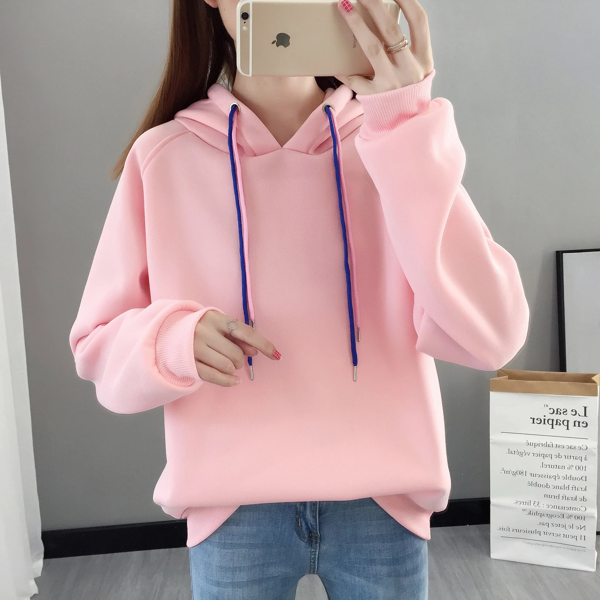 Новогодний женский Рождественский свитер серый Модный джемпер с длинным