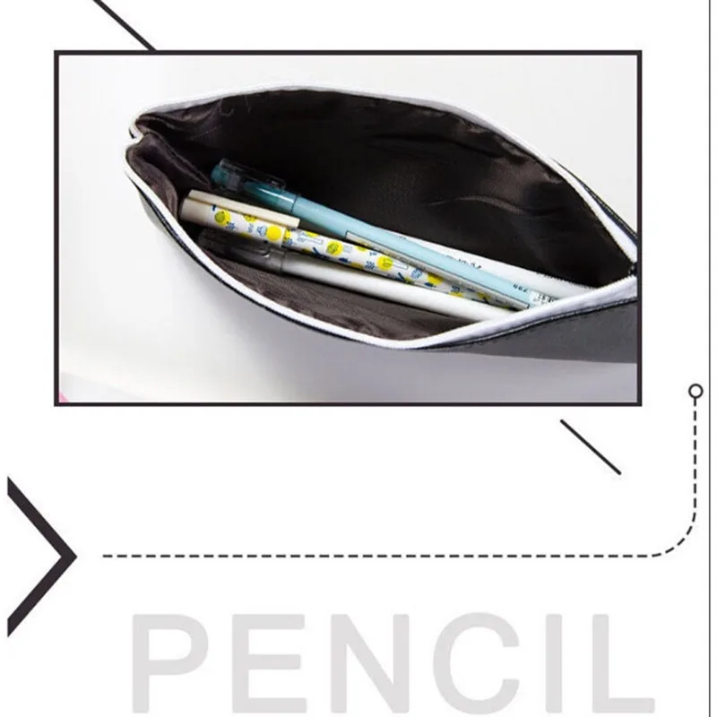 

Women Cosmetic Bag Letter Print Creative Travel Toiletry Small Makeup Bag For Women Waterproof Stationery Pencil Organizer Bag