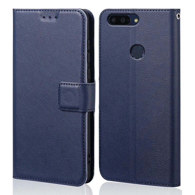 Силиконовый чехол для Lenovo K5 2018 K350t Роскошный кожаный флип-чехол защитный телефона