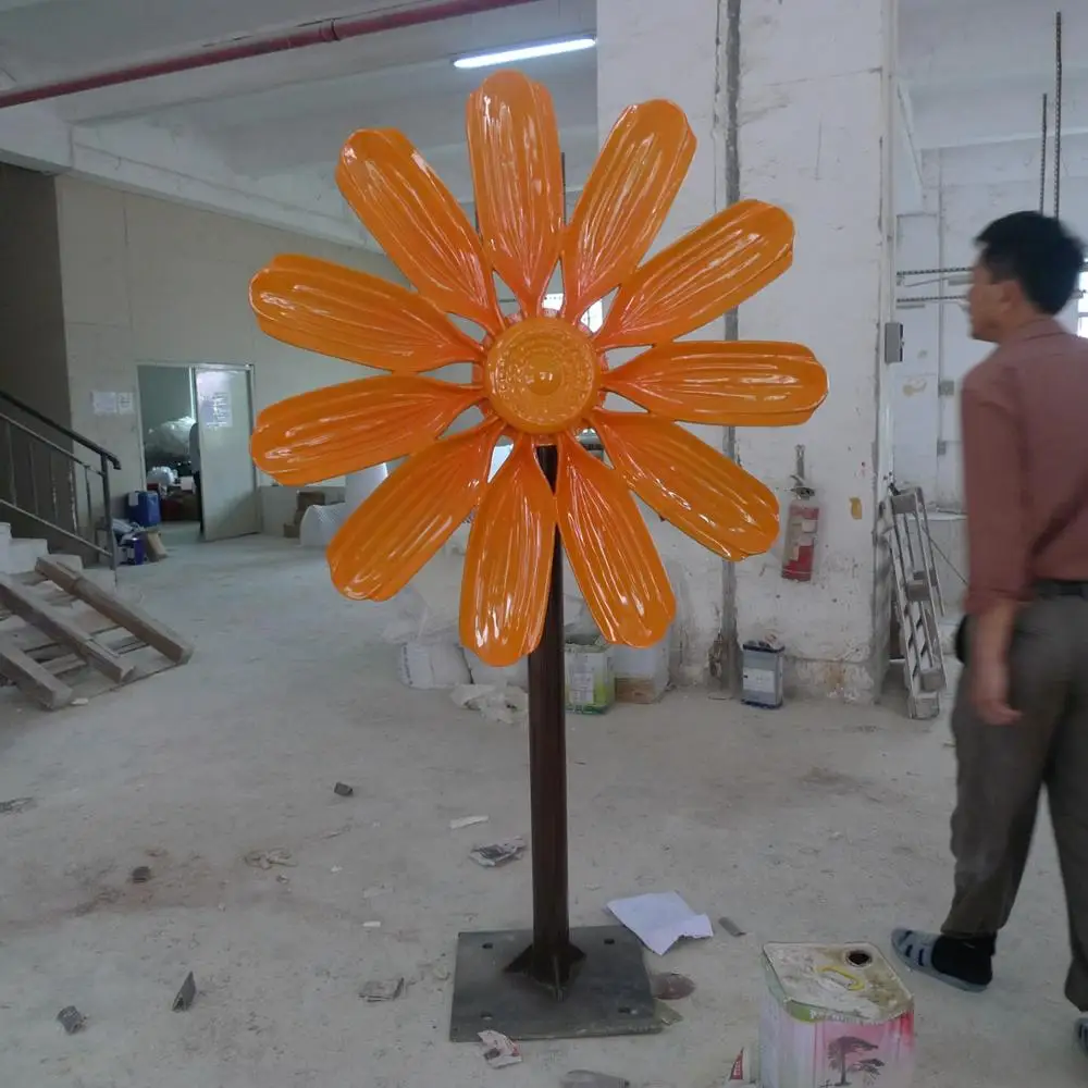 

outdoor fiberglass sunflower garden decorations