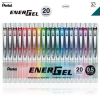 japan pentel 20th anniversary limited enelgel 20 color limited color gel roller pen bln75z 0 5mm retractable pens