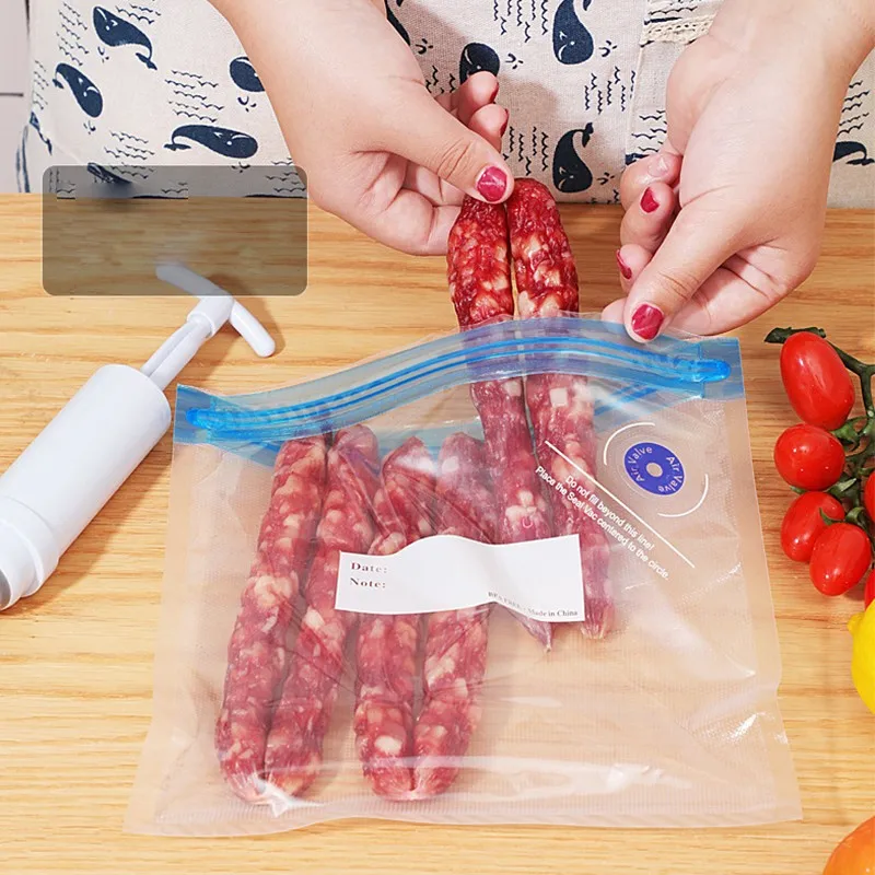 Вакуумный уплотнительный мешок для пищевых продуктов 5 шт. вакуумный пакет