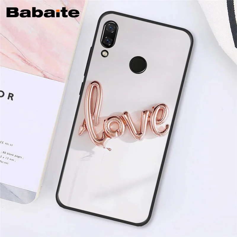 A4 Babaite Золотой Розовый Блестящий розовый Love Herat чехол для телефона для Xiaomi Redmi8 4X 6A S2 Go Redmi 5 5Plus Note4 5 7 Note8Pro - Цвет: A4
