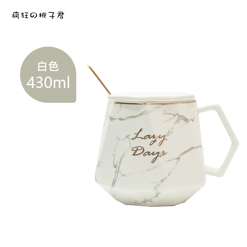 

Classic Reusable Brief Mugs Coffee Cups Ceramic with Spoon Couple Gift with Lid Regalos Personalizados Creative Cup BD50MS