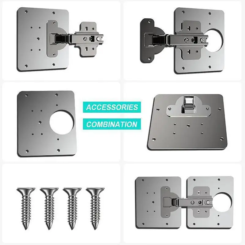 

Stainless Steel Hinge Repair Plate For Cabinet Furniture Drawer Window Plate Repair Accessory Hinges For Wood Furniture Fittings