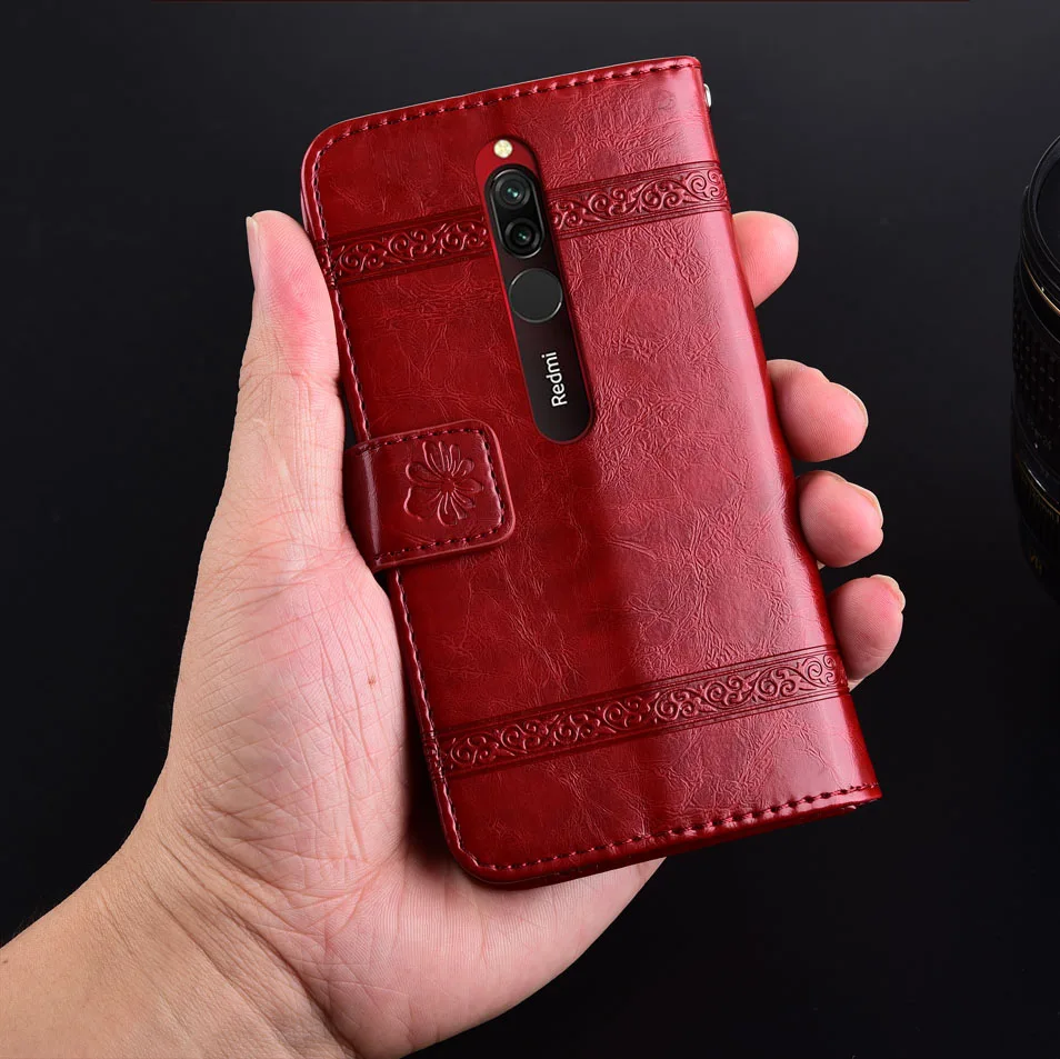 Кожаный чехол-книжка для Xiaomi Redmi Note 8 8T 7 6 5 4 Pro 8A 7A 6A 5A 4X Plus Y1 Pocophone F1 K20 | Мобильные