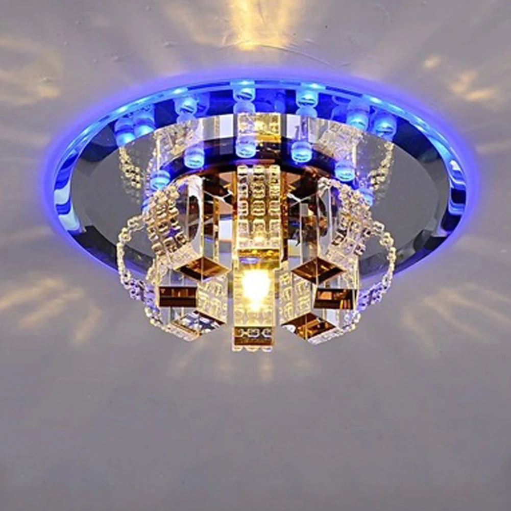 Зеркальная люстра 3 Вт потолочный светильник для коридора современный круглый