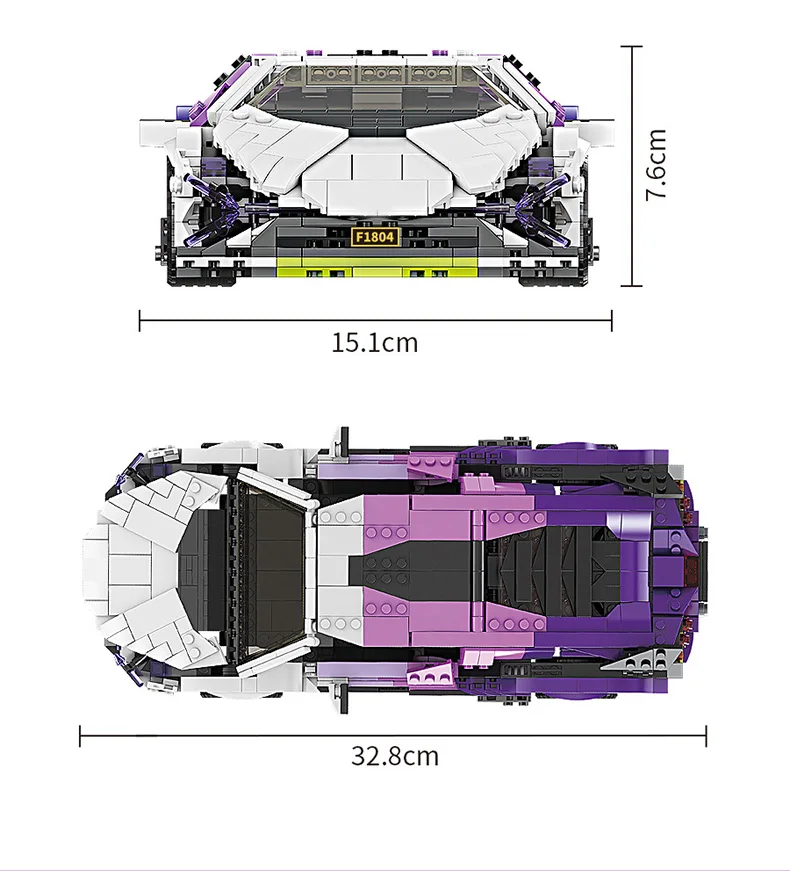 Moc высокотехнологичная фиолетовая модель спортивного автомобиля Rambo Daniel Детский