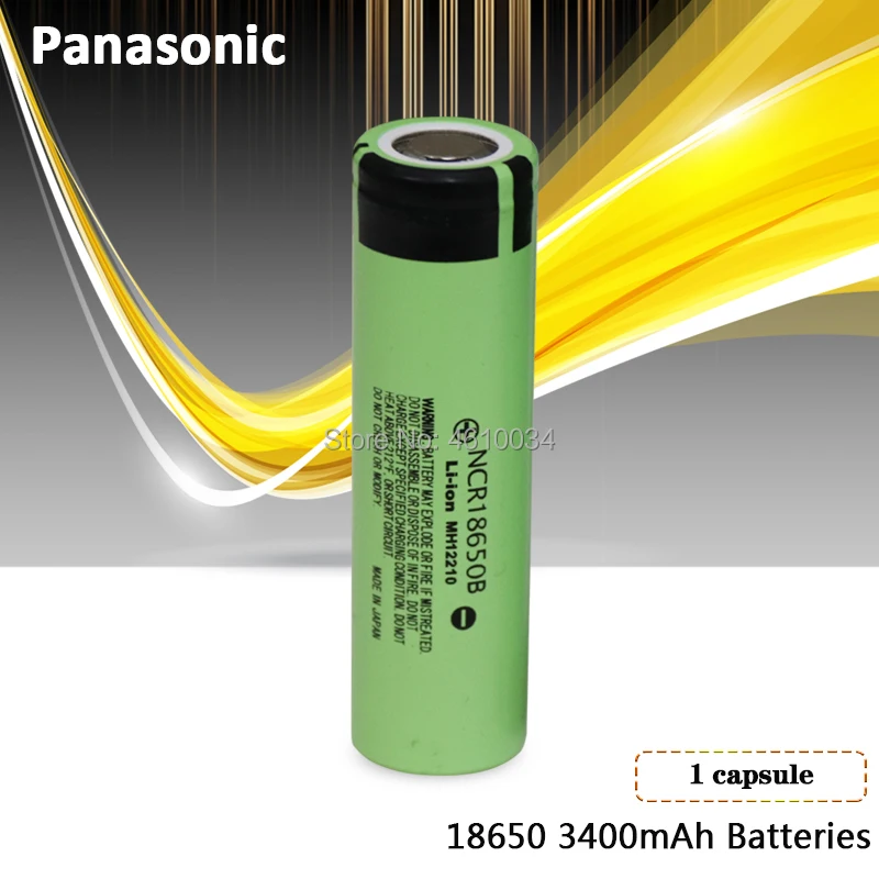 Литиевая аккумуляторная батарея Panasonic 100% оригинальный новый 3 7 v 18650 3400mah NCR18650B для