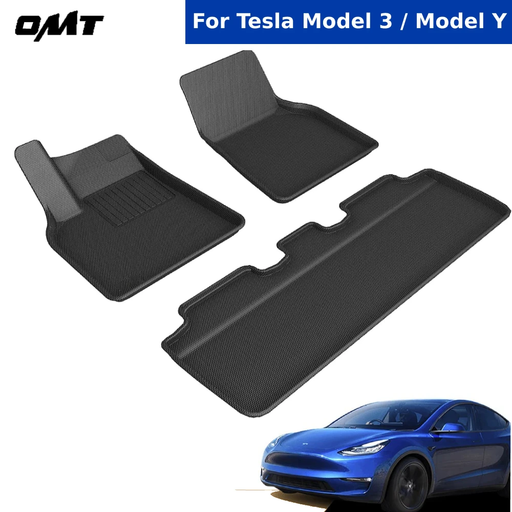 

Для Tesla Model 3 2019 2020 2021 Model Y 2021 Коврики для пола 3D левый/правый для вождения в любую погоду Коврики для пола Tesla автомобильные коврики