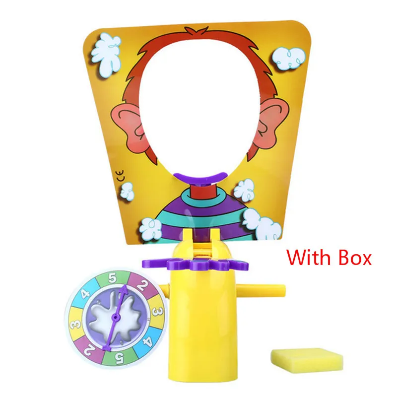 With Box Высокое качество пирог торт к лицу приколы розыгрыши гаджеты игра для двойной положить взбитые сливки к лицу для семьи вечерние подарки - Цвет: With Box