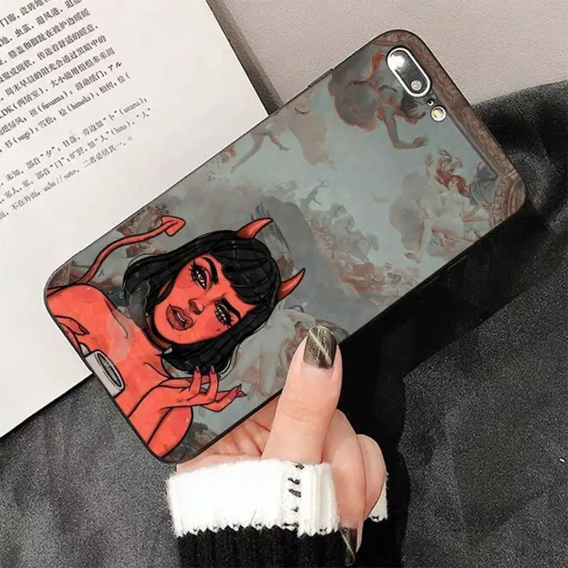 Sexy Devil Woman Phone Case for iPhone 13 8 7 6 6S Plus X 5S SE 2020 XR 11 12 pro XS MAX | Мобильные телефоны и