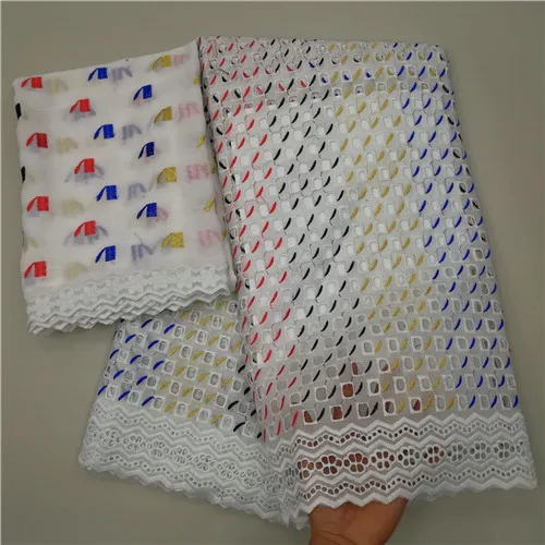 Высокое качество, швейцарская вуаль, кружево, африканская кружевная ткань, африканская швейцарская хлопковая вышитая ткань Atiku, мужские вечерние ткани 9L0908 - Цвет: same as picture