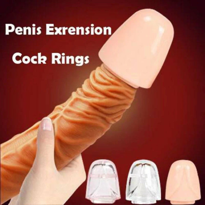 Удлинитель для пениса мягкий силиконовые головки презерватив взрослых