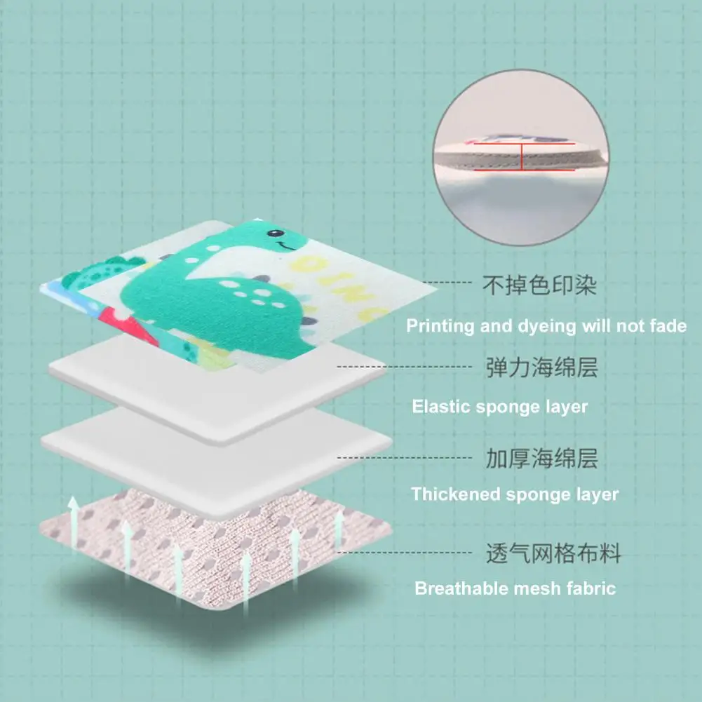 

1 Pair Baby Knee Pads Cartoon Print Breathable Newborn Cotton Anti-Friction Pad Infant Crawling Protective Gear for Baby