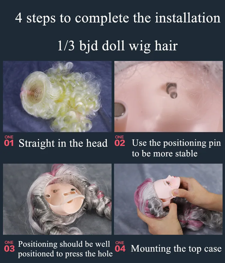 1/3 мечта фея bjd кукла парик волосы для 60 см куклы, только парик, без куклы