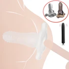 Мягкий силиконовый анальный туннель, Анальная пробка, массажер простаты, полый Анальный пробка, Мужской пенис, фаллоимитатор с пулей, Анальный тренажер, интимные изделия