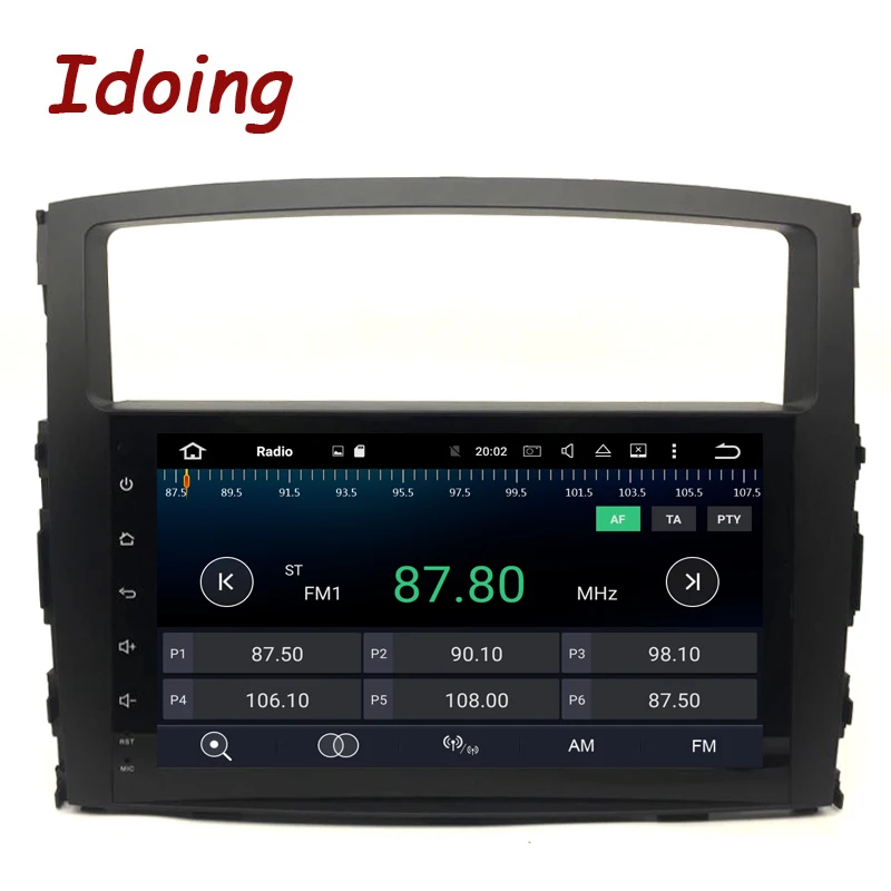 Автомобильный DVD мультимедийный видео плеер Idoing 2Din для MITSUBISHI PAJERO V97 Android7.1 GPS