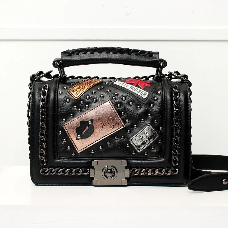 

Bags 2021 New PU Leather Shoulder Bags Fashion Micro-Chapter Diamond Chain Bag Messenger Bag Handbag Adjustable Shoulder Strap