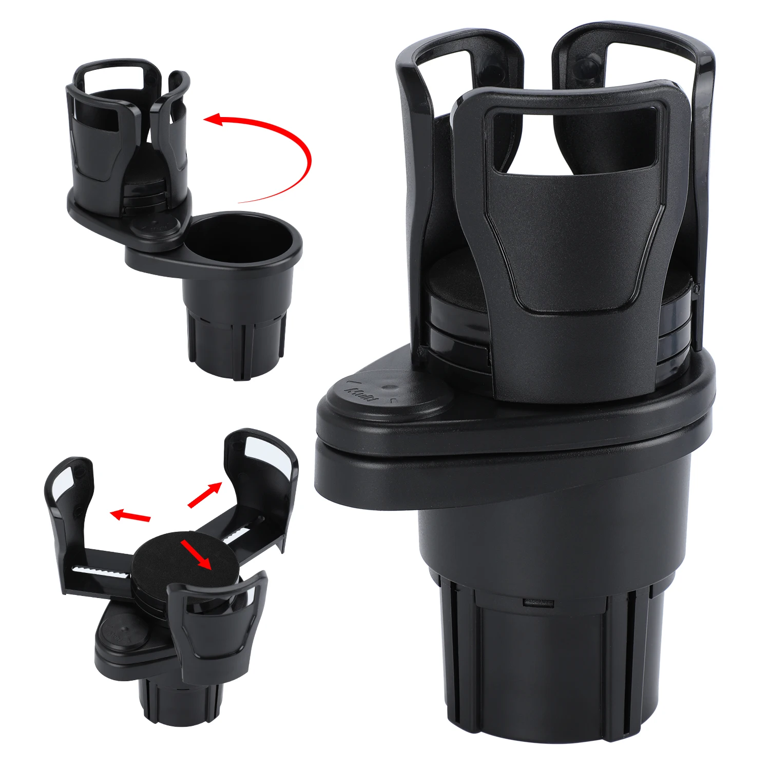 

Universal Multifunction Car Cup Holder Rotatable Convient Design Mobile Phone Drink Sunglasses Holder Drink Holder Accessories