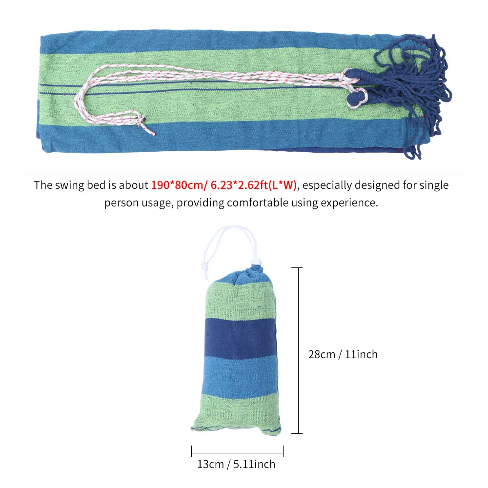 Одиночный двойной холщовый гамак стул портативная кровать для отдыха на