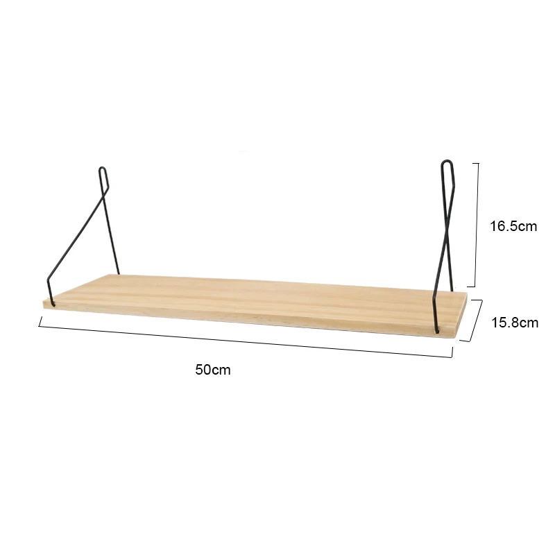 Деревянная настенная полка украшение комнаты стеллаж для хранения из массива