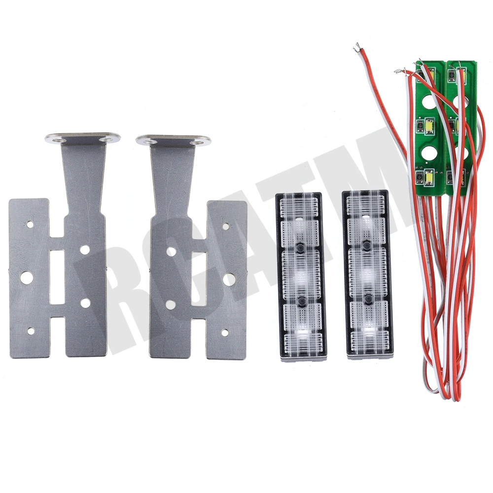 1 пара металлических светоди