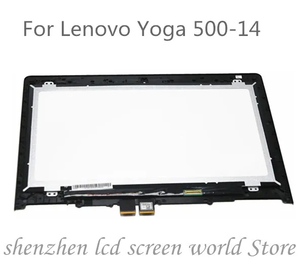 14-дюймовый ЖК-сенсорный экран дигитайзер с рамкой для ноутбука в сборе Lenovo Yoga