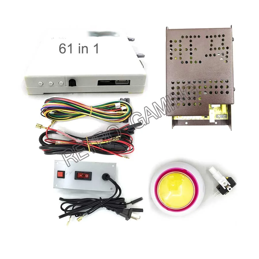 

One touch 61 в 1 west cowboy игровая печатная плата для игры в казино с блоком питания Светодиодная Кнопка swicth доска для аркадной игровой машины DIY