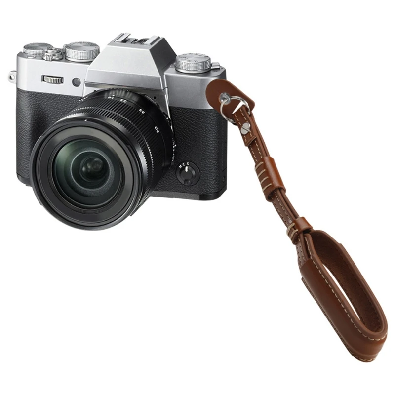 

G8DC PU Leather Camera Hand Grip Wrist Strap Rope Quick Buckle Camera Strap Single Strap Connector