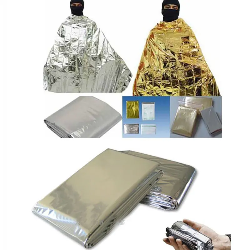 Аварийное термальное Одеяло складной светоотражающий Зонт многоразовый