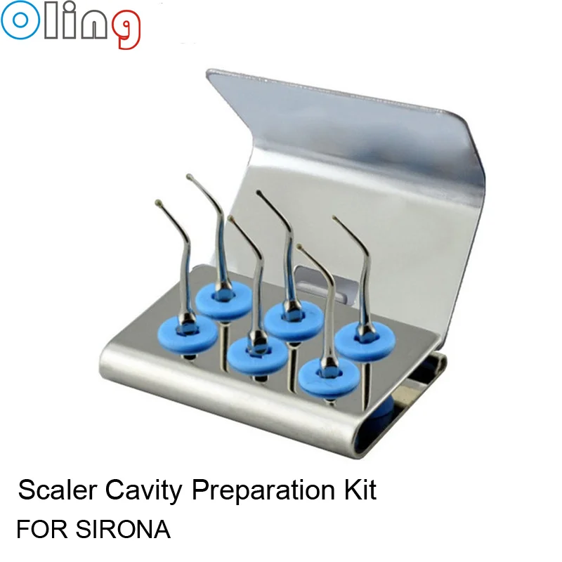 

Dental Ultrasonic Scaler Tip Kit Fit SIRONS Scaler Cavity Preparation Kit SBS1 *2 SBS2 SBS3 SBSL SBSR Scaler For Teeth AT41