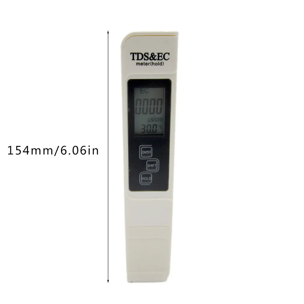 

High Quality Water Quality Test Meter Digital Tool TDS & EC Temperature 0-9990 ppm Water Purity Filter Accurate Monitor Sale