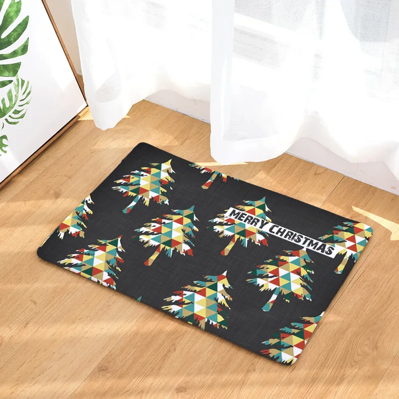 Рождественские коврики из микрофибры для прихожей домашний декор