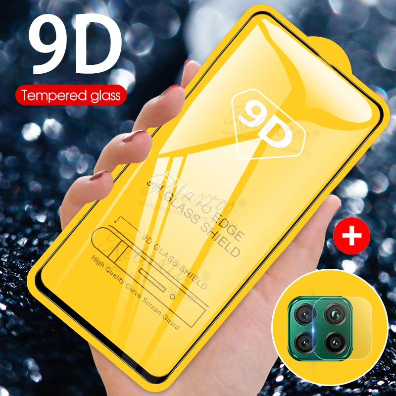 Закаленное стекло 2 в 1 для huawei p40 lite защитная пленка объектива камеры p 40 light p40lite