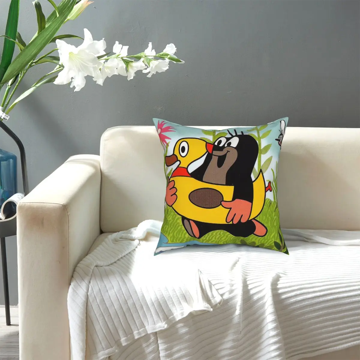 Mole Krtek Little Maulwurf Pillowcase Soft Fabric Cushion Cover Decoration Throw Pillow Case Cover Home Dropshipping 45*45cm images - 6