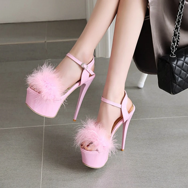 2020 женские босоножки на высоком каблуке 16 см сексуальная обувь для стриптиза