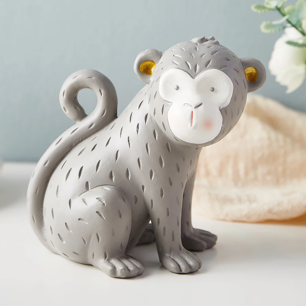 Статуэтка из смолы подарок милая обезьяна статуи животных домашний декоративный
